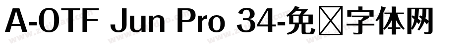 A-OTF Jun Pro 34字体转换